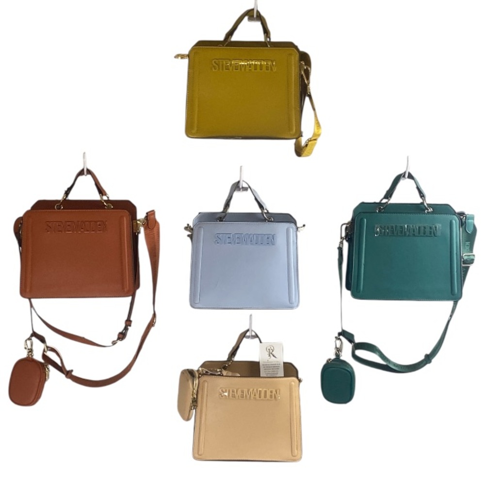 Steve Madden Square Crossbody Bag 5 Available nude  org grn blue yellow